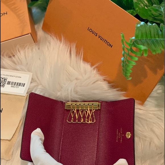 ✨🥀✨Louis Vuitton 6 ring Key chain Fuchsia - Picture 11 of 16